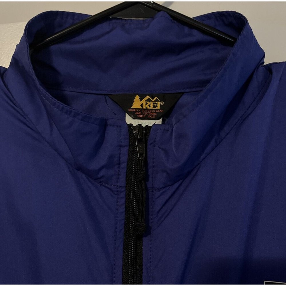 REI  Vented Full Zip Windbreaker Sz XL Quality Outdoor Hiking Camping Gear - Picture 3 of 7